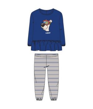 Woody Meisjes pyjama blauw
