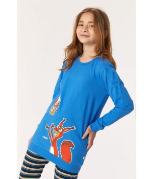 Woody Meisjes-Dames Pyjama blauw