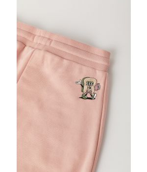 Woody Meisjes-Dames Lange broek lichtroze