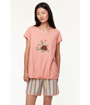 Woody Meisjes-Dames Pyjama koraal