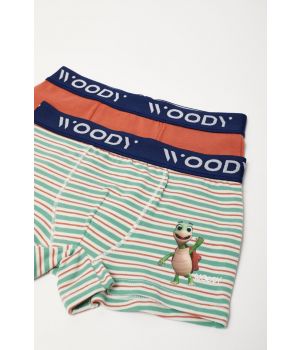 Woody Jongens Boxer duopack roest + fijn