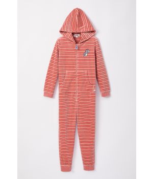 Woody Unisex Onesie roze-gebroken wit st