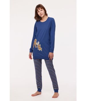 Woody Meisjes Pyjama blauw