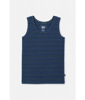 Woody Jongens Singlet blauwe streep