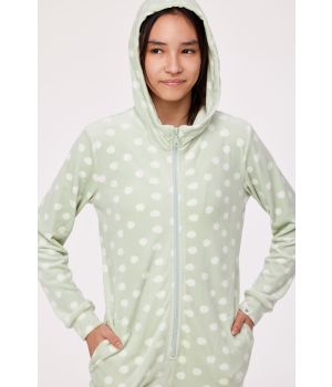 Woody Meisjes-Dames Onesie bolletjes print munt