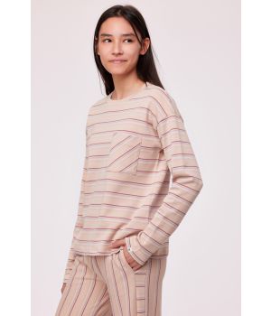 Woody Meisjes-Dames Pyjama multicolor streep