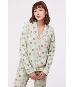 Woody Meisjes-Dames Pyjama smiley print muntgro