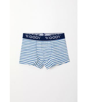 Woody Jongens Boxer blauw-witte streep +