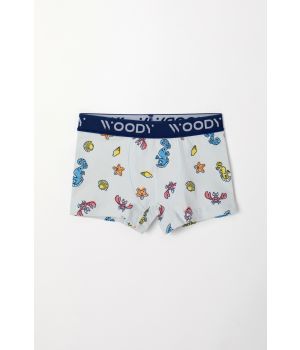 Woody Jongens Boxer zeepaardjes print +