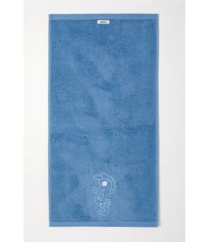 Woody Handdoek blauw-100x200cm