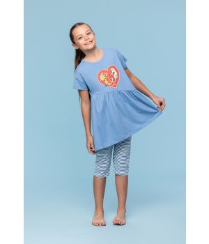 Woody Meisjes-Dames Pyjama blauw