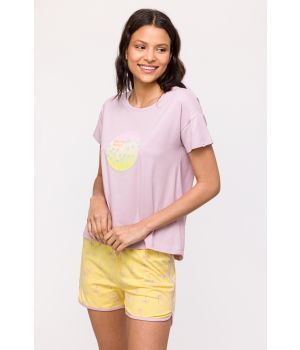 Woody Meisjes-Dames Pyjama mauve