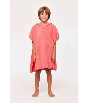 Woody Poncho koraalrood