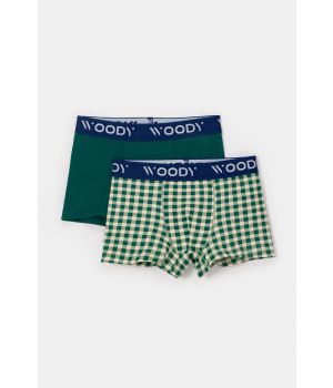 Woody Jongens set donkergroen + ru