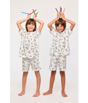 Woody Unisex Pyjama krab color me print