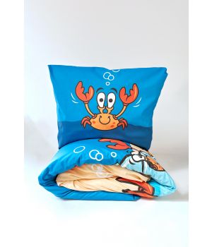 Woody Dekbedovertrek hermietkreeft-140x220cm