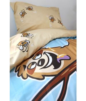 Woody Dekbedovertrek luiaard-140x220cm