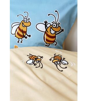Woody Dekbedovertrek luiaard-140x220cm