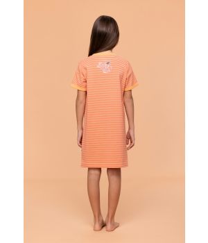 Woody Slaapkleedje koraal-oranje streep