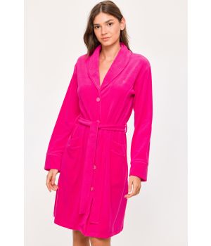 Woody Dames Badjas fuchsia