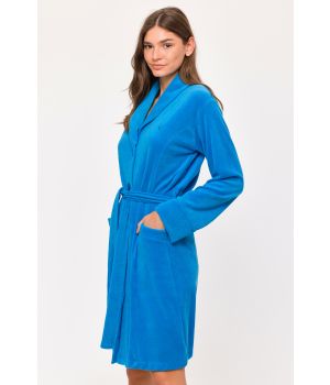 Woody Dames Badjas blauw