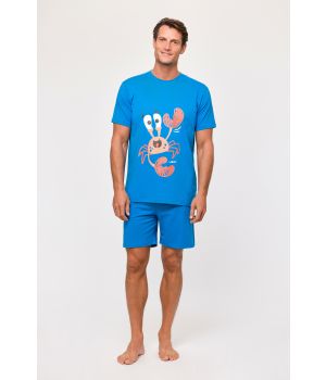Woody Jongens-Heren Pyjama blauw