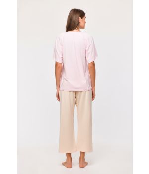 Woody Dames Pyjama lichtroze