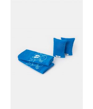 Woody Handdoek blauw-50x100cm