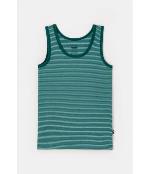 Woody Jongens Singlet groene streep