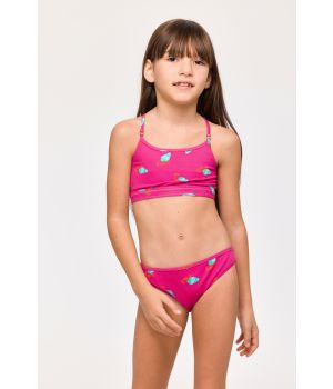 Woody Bikini fuchsia krabben prin