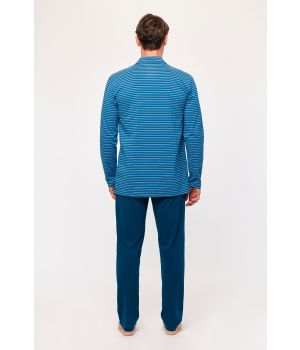 Woody Heren Pyjama blauwe streep
