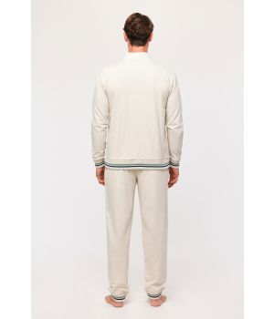 Woody Heren jas en broek, beige melange