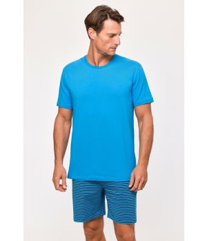 Woody Jongens-Heren Pyjama blauw