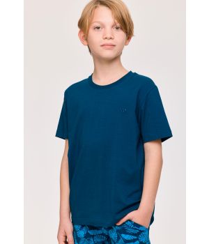 Woody Jongens-Heren Pyjama donkerblauw