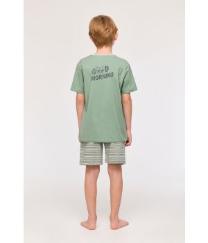 Woody Jongens-Heren Pyjama groen