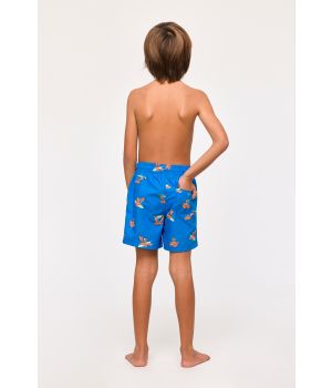 Woody Jongens-Heren Zwembroek blauwe krabben print