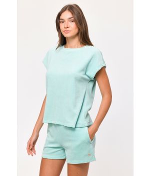 Woody Meisjes-Dames Set van T-shirt en Short licht