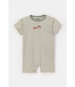Woody Unisex Onesie groene streep