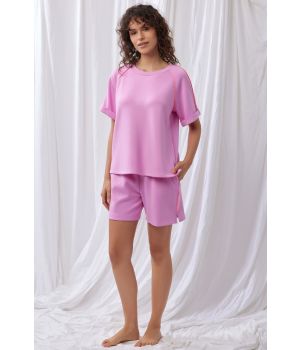 Lords x Lilies Dames Set van T-shirt en Short lila