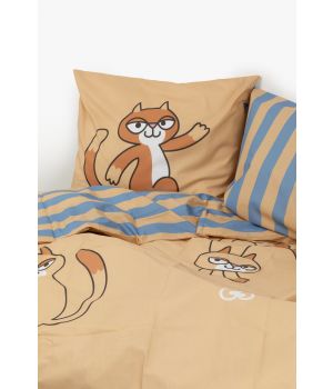 Woody Dekbedovertrek kat-140x220cm