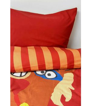 Woody Dekbedovertrek rood-140x220cm