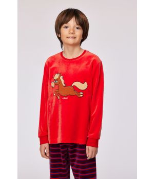 Woody Jongens-Heren pyjama rood