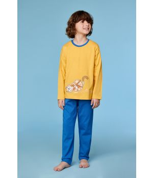 Woody Jongens-Heren pyjama geel
