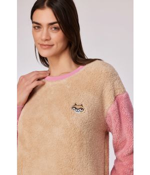 Woody Unisex sweater en broek beige