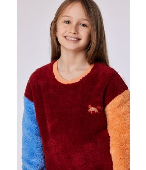 Woody Unisex sweater en broek donkerrood