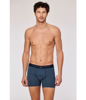 Woody Heren boxer set donkerblauw + st