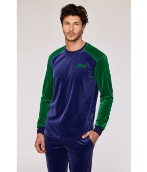Woody Jongens-Heren pyjama donkerblauw
