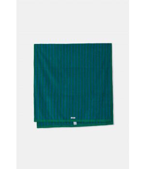 Woody Handdoek groene streep-100x200cm