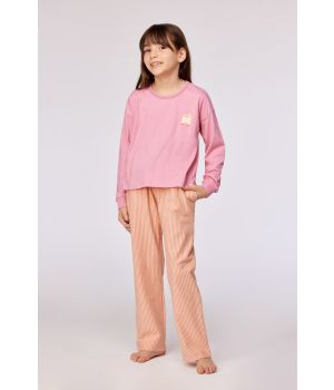 Woody Meisjes-Dames pyjama roze