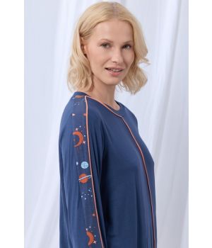 lords x lilies Dames pyjama donkerblauw
